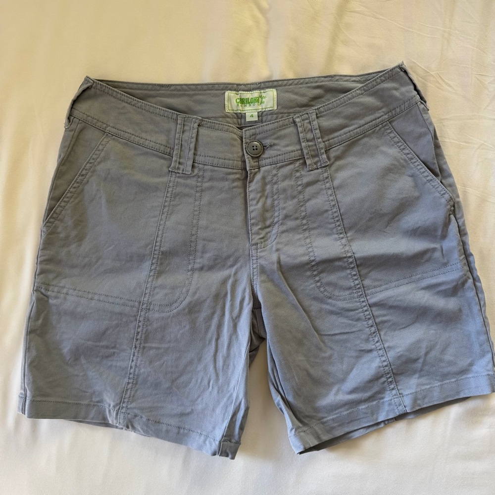 Cariloha BAMBOO Cotton Women's Gray Cargo Shorts